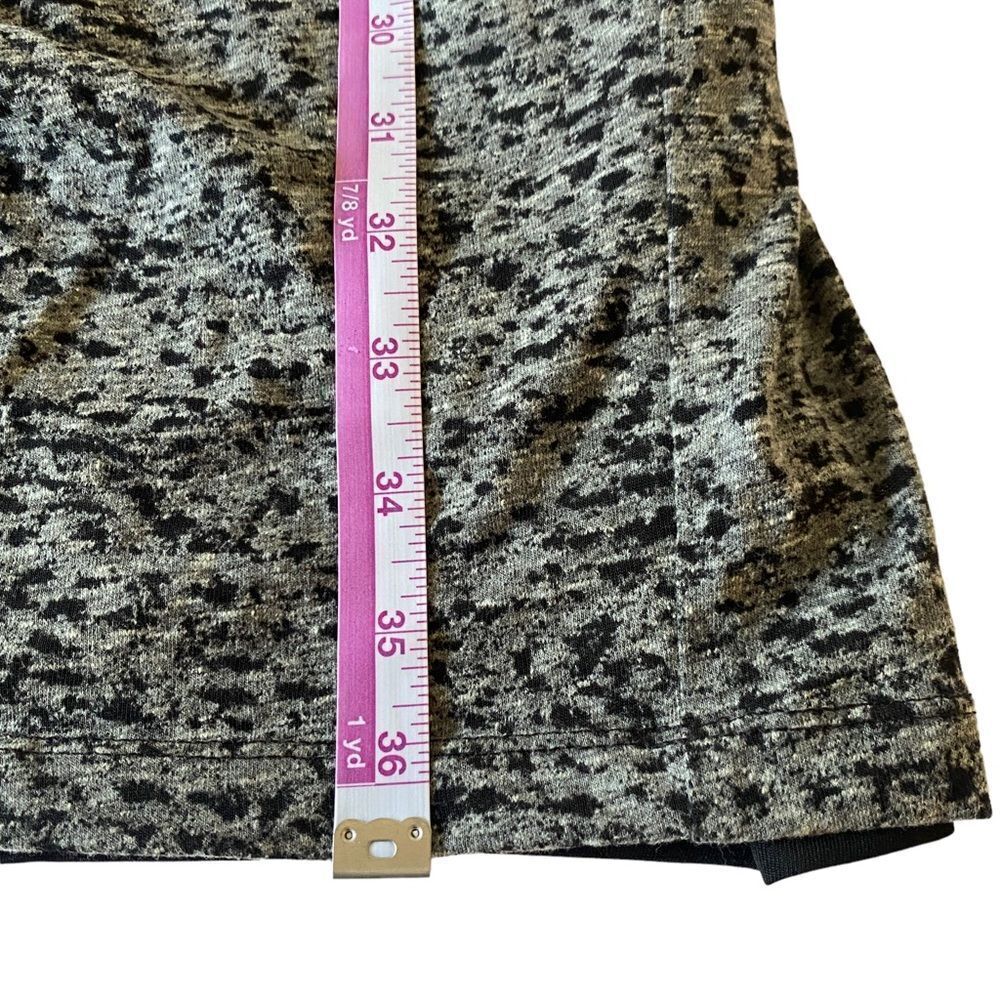 Cato Black/Gray Long Sleeve Side Ruched Dress Sz 22/24W - Picture 8 of 9